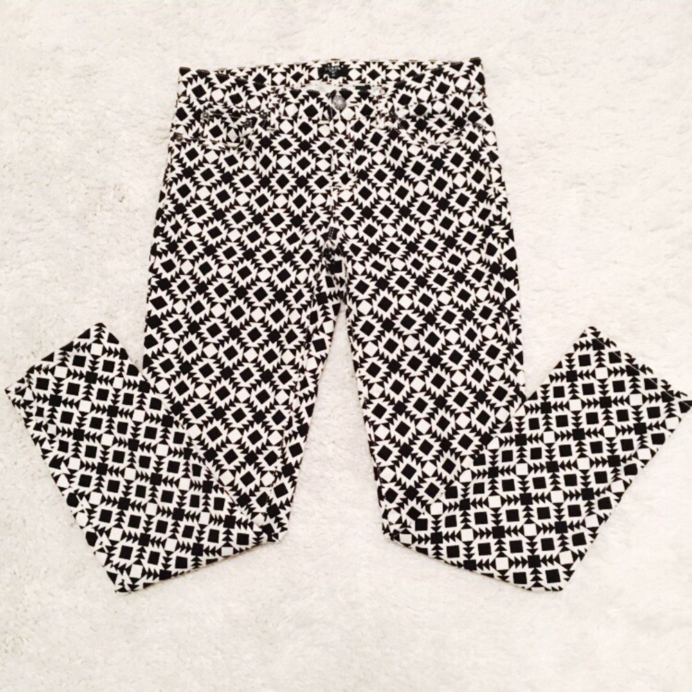 J. Crew Geometric Print Skinny Jean 27